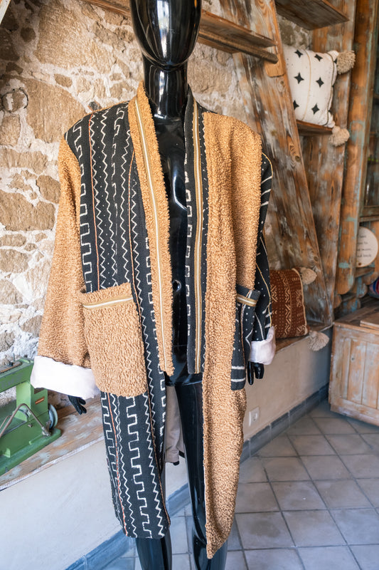 Manteau Artisanal Unisexe Bohème Recyclé