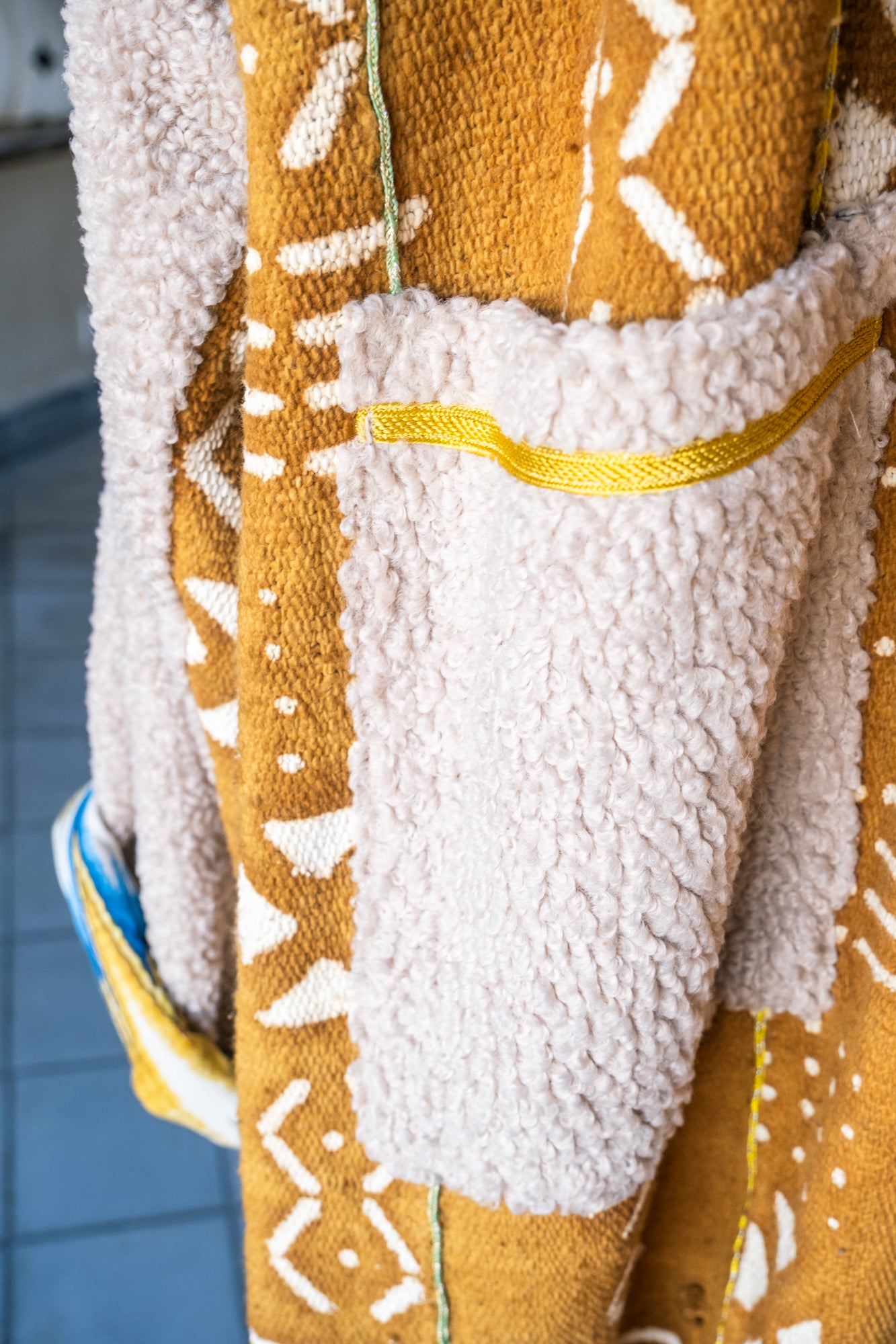Unisex Designer Overcoat with Printed Lining
