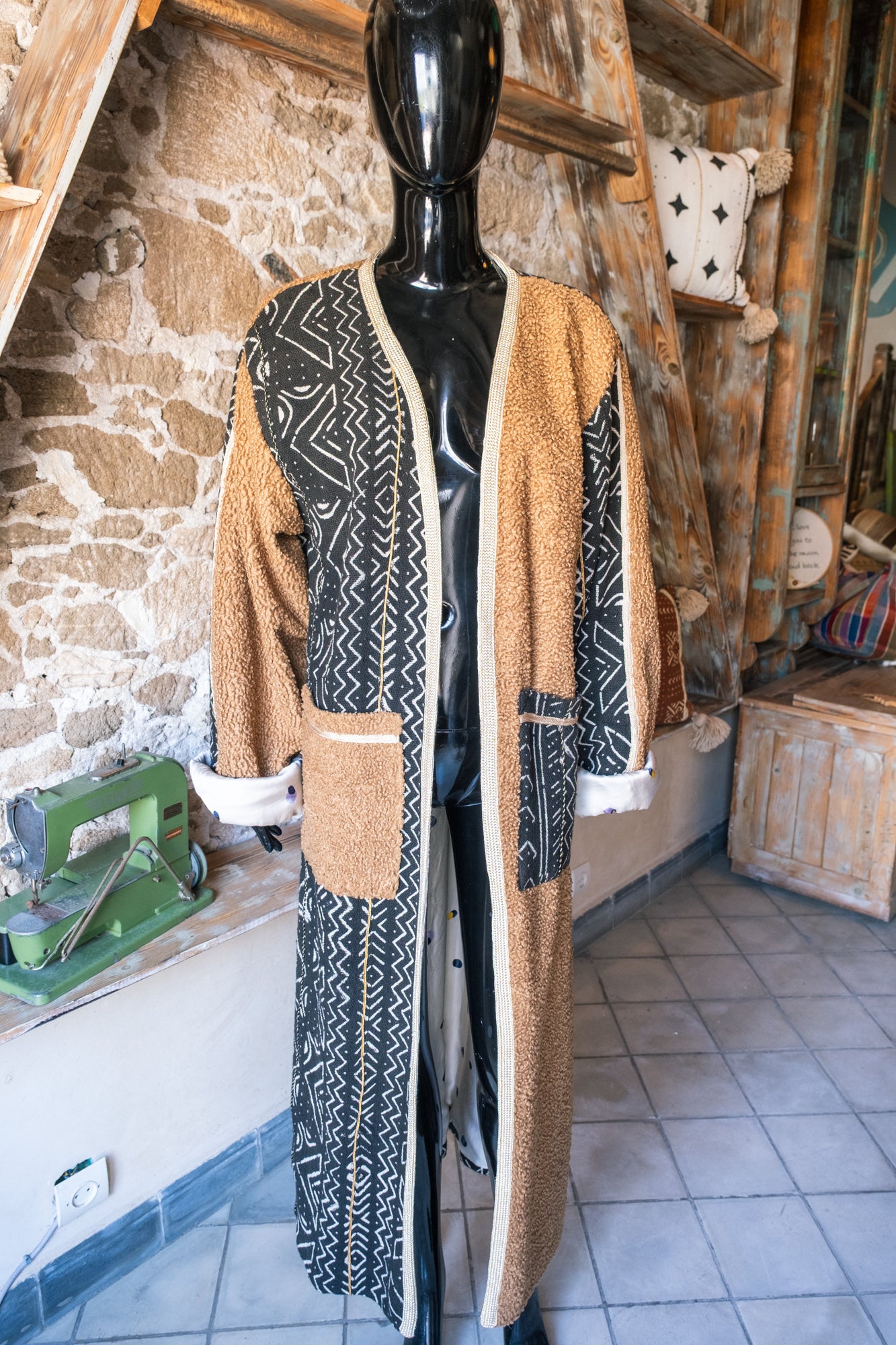 Unisex Up Cycled Statement Overcoat