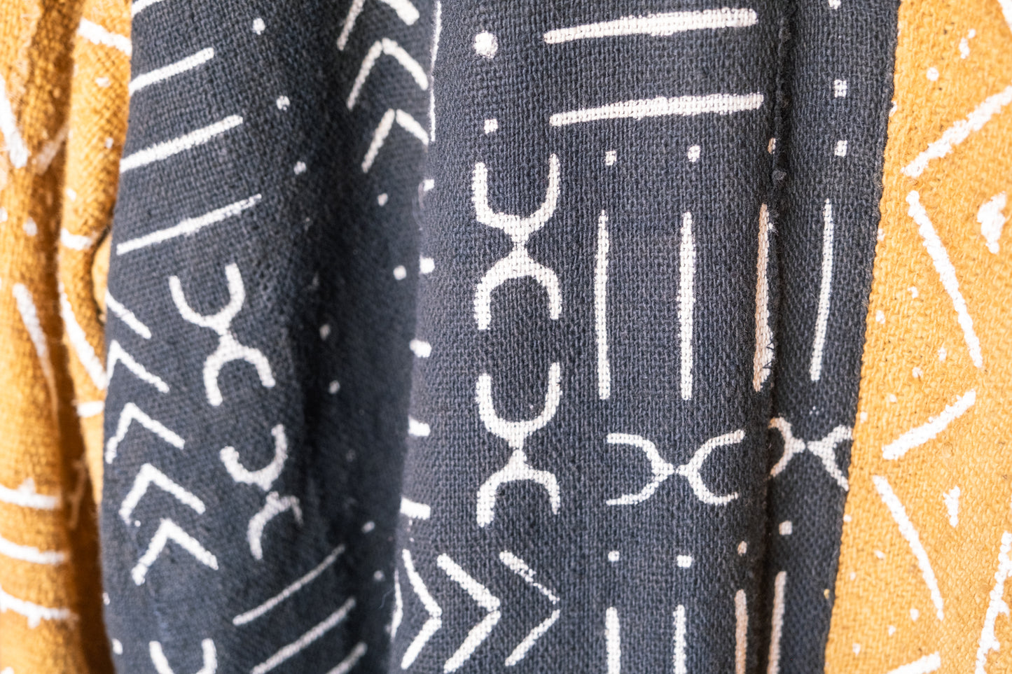 Manteau unisexe en tissu Bogolan, de créateur