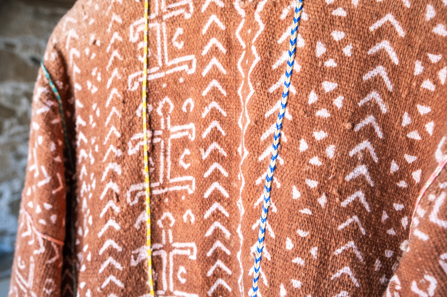 Unisex Up-cycled Overcoat with Printed Lining
